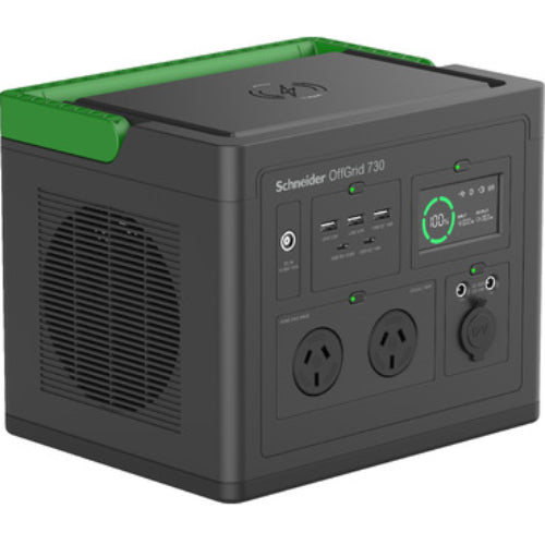 PPS730-AZ - APC OffGrid Portable Power Station 730, 738Wh Lithium-ion, LCD, 2 AS3112 Australian outlets, Sinewave, 3 USB-A, 2 USB-C, Wireless Charger