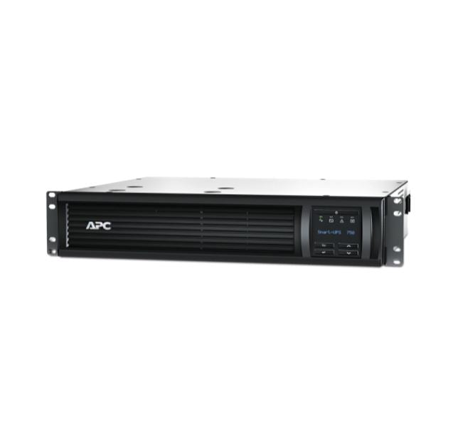 APC Smart-UPS 750VA/500W Line Interactive UPS, 2U RM, 230V/10A Input, 4x IEC C13 Outlets, Lead Acid Battery, SmartConnect Port & SmartSlot, LCD