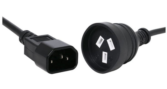 10IECAUS - PowerShield IEC C14 10A to AUS 3 Pin 10A socket adaptor, 10A input/output, compact and durable design for reliable connections