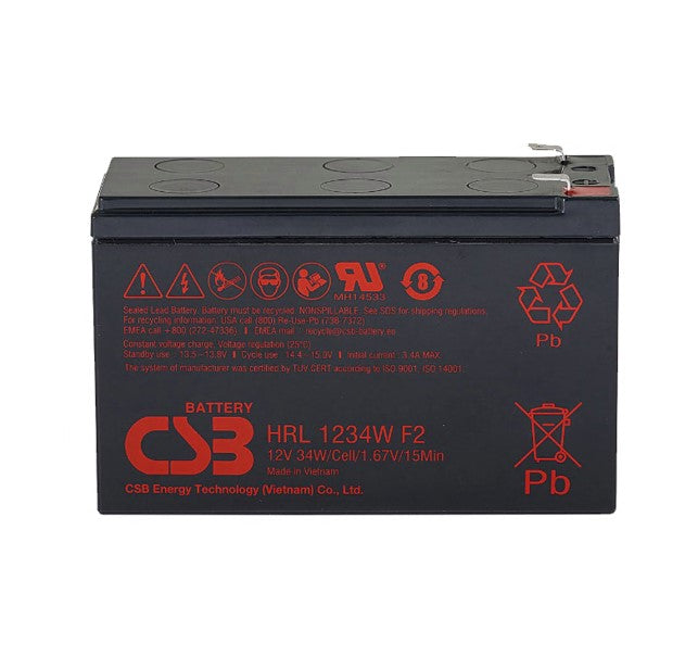 PowerShield 12V 9AH Battery, Battery block for all PowerShield UPS models, 10 Year Design Life Battery