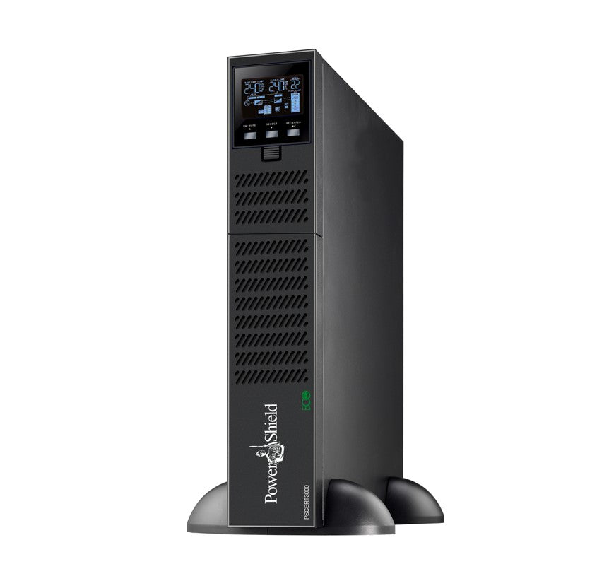 PowerShield Centurion RT UPS 3000VA/2700W - 15Amp - True Online Double Conversion Rack / Tower UPS, Programmable outlets, Hot swap batteries requires