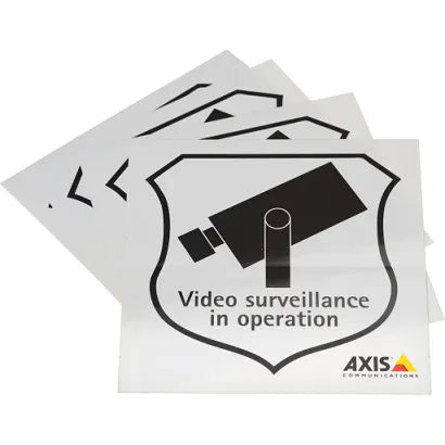 AXIS SURVEILLANCE STICKER ENG 50PCS