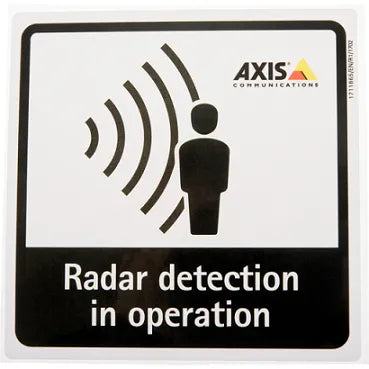 AXIS RADAR DETECTION STICKER EN 10PCS