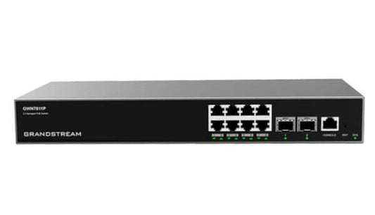 ENTERPRISE LAYER 3 MANAGED POE NETWORK SWITCH 8 X GIGE 2 X SFP