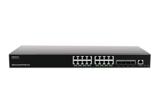 ENTERPRISE LAYER 3 MANAGED POE NETWORK SWITCH 16 X GIGE 4 X SFP