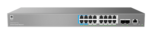 GR-GWN7802PPRO - ENTERPRISE LAYER 2 MANAGED POE NETWORK SWITCH 16 X GIGE  2 X SFP 250 WATT POE