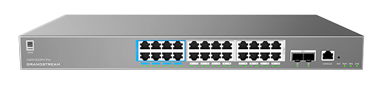 GR-GWN7803PHPRO - ENTERPRISE LAYER 2 MANAGED POE NETWORK SWITCH 24 X GIGE  2 X SFP 400 WATT POE