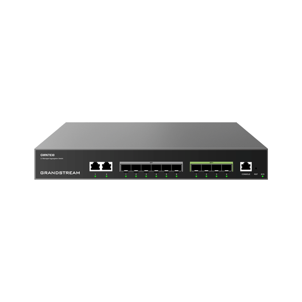 ENTERPRISE LAYER 3 MANAGED AGGREGATION SWITCH 6 X SFP 4 X SFP 2 X GIGE