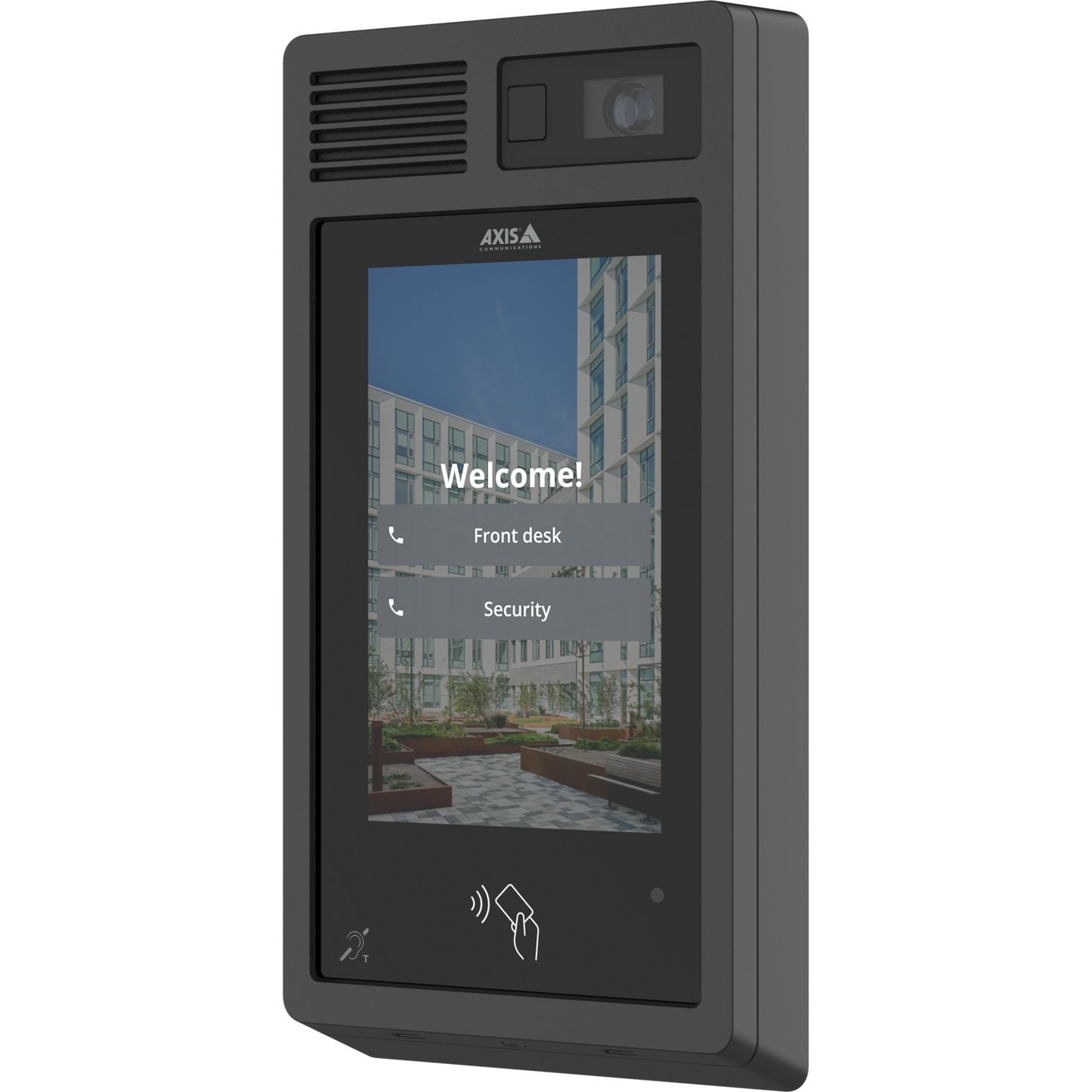 AXIS I8307-VE NETWORK VIDEO INTERCOM, 4K CAM, RFID READER/KEYPAD, TOUCHSCREEN