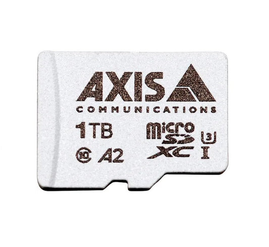 AXIS Surveillance card 1TB is a high endurance microSDXC card optimized for video surveillance