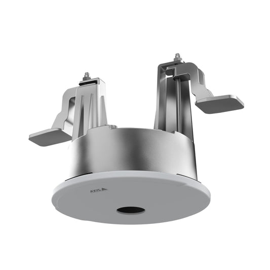 AXIS TM3210 Indoor recessed mount for drop ceiling installation. The aluminum casing makes it suitable for use in air handling spaces. Compatible with selected AXIS M43 Series fisheye panoramic cameras.