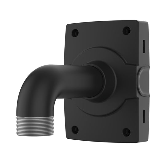 AXIS TP3301-E a black version of T91B67 white which is Outdoor-ready, powder-coated aluminum pole mount with 1.5" NPS thread for fixed dome pendant kits